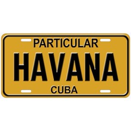 Particular Cuba Havana Flat Novelty Car Auto License Plate