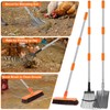 Chicken Poop Scooper Shovel Rake Scrub Brush for Chicken Coop