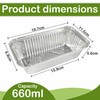 120 Pcs- Aluminum Foil Trays Containers with Paper Lids No.