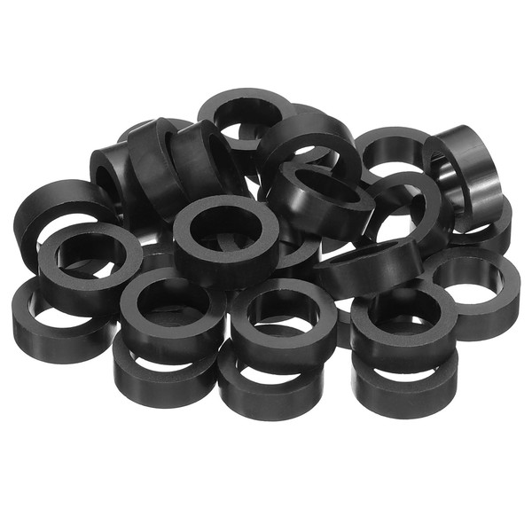 PATIKIL M12 Round Electrical Outlet ABS Spacers Washer, 30 Pcs