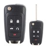 Acouto Carcasa de Llave Funda Flip Key 5 Botones Flip