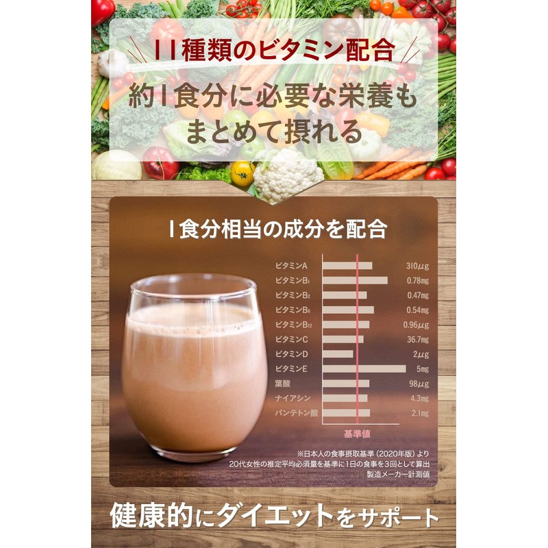 NOMITAIN ダイエット プロテイン おきかえ 5種類 (スタンダード, 15食分)