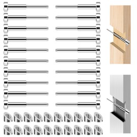 Gyykzz Invisible Cable Railing Kits, T316 Stainless Steel 20Pack Terminal and 20Pack Beveled Angle Washers for Stair Cable Railing, 1/8" Cable Railing Hardware for Level/Stair/Wood Post