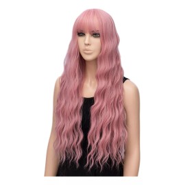 Generic Peluca Sintética Larga Y Rizada Para Mujer Y Niña, Cabello N