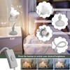 GUIGUZHJ Flower Table Lamp, 3 Level Brightness Led Reading Light