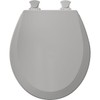 Bemis 500EC-062 is a Round Molded Wood Toilet Seat Closed