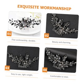 OATIPHO Bridal Crystal Hair Comb Elegant Decorative Headpiece for Weddings Lightweight Comfortable Hair Accessory for Brides and Bridesmaids for Special Occasions