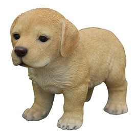 Hi-Line Gift Standing Yellow Labrador Puppy Statue