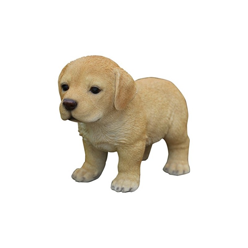 Hi-Line Gift Standing Yellow Labrador Puppy Statue