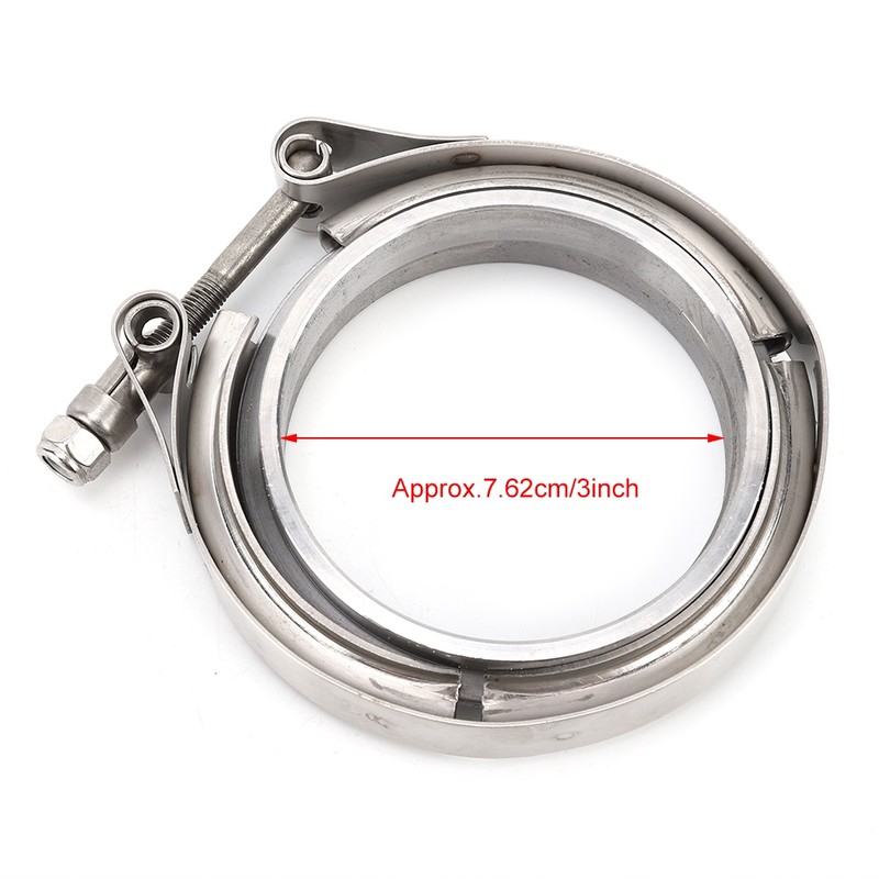 3 Inch Turbo Exhaust Down Pipe Stainless Steel V Band