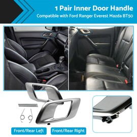 MAX COOL 2pcs Interior Door Handles Front/Rear Right Left Inner Door Handle Suitable for Ford Ranger Everest Mazda BT50
