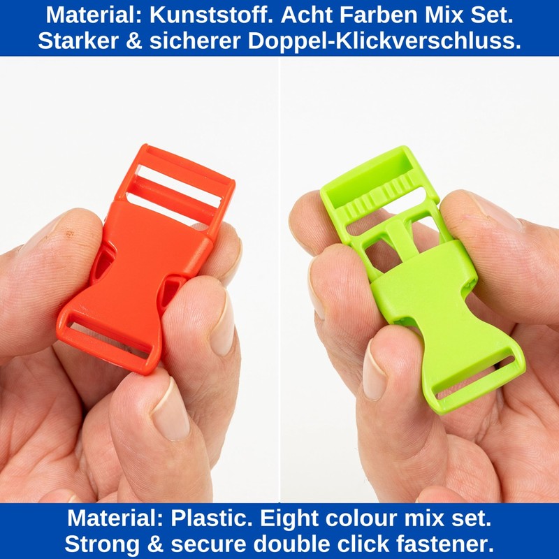 Your Day Mate Buckles Colours Mix, 16 Pack with 8