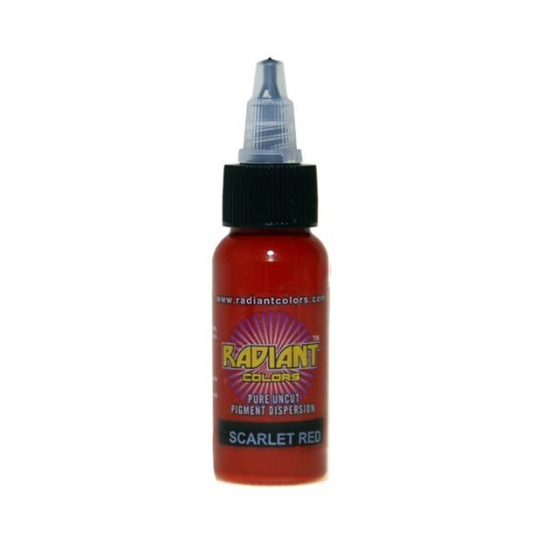 Radiant Colors - Scarlet Red - Tattoo Ink 1oz Made in USA