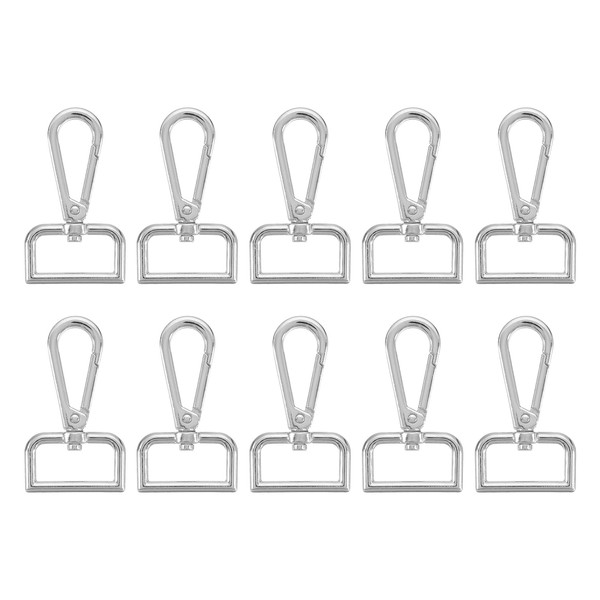 sourcing map 20Pcs Swivel Clasps, 1 Inch D Ring Lobster