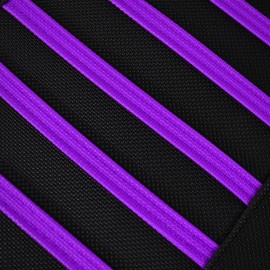 Enjoy MFG 2001-2017 SUZUKI RM 125/250 SEAT COVER Enjoy Mfg ALL BLACK / PURPLE RIB LOGO #52
