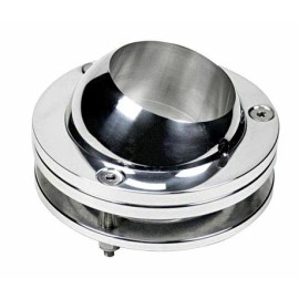 Bous Performance Aluminum 1-3/4'' Universal Steering Column Ball Swivel Mount Polished S83021A