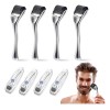 4 Dermaroller Facial Barba Titanio Skincare Rodillo Facial