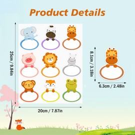 Wonmon 135 PCS Animal Name Tags Stickers, Adorable Jungle Animals Name Tag Labels Name Stickers for Classroom Back to School Teachers Student Office Desk Cubby Locker Bulletin Board Decor