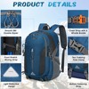 RAINSMORE Hiking Backpack Men Women 40L Waterproof Backpack Lightweight Foldable