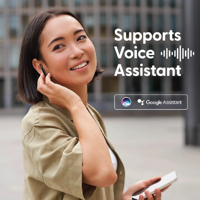 Laser TWS Earbuds Black, Wireless, Bluetooth, Charging case, Voice Assistant