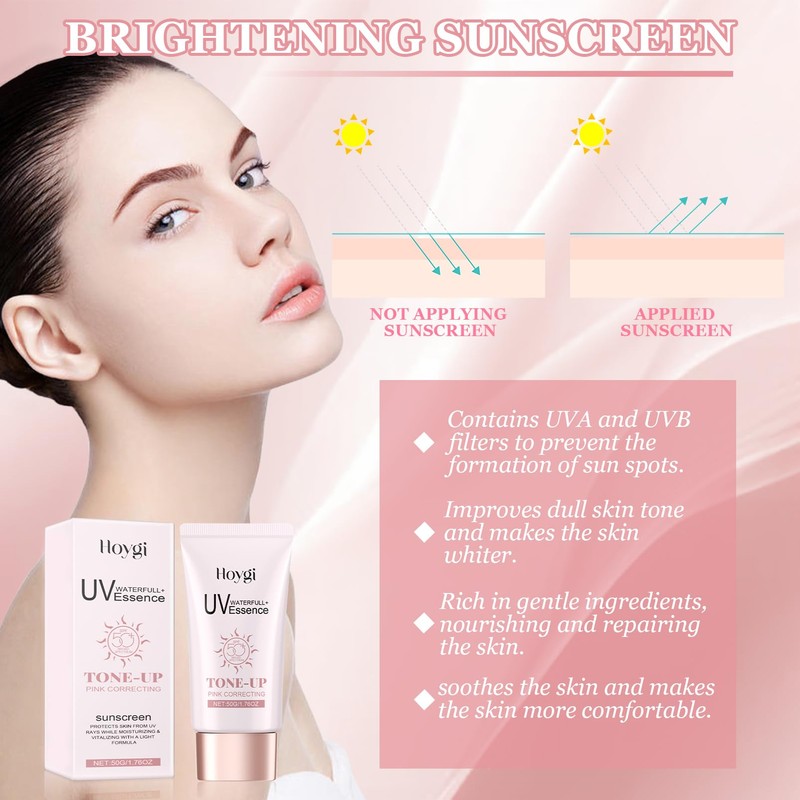 50 ml Ultra-Light Invisible Sunscreen, Sonnencreme SPF50+PA++++, Leicht & Schnell