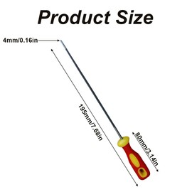 TopHomer Chainsaw File, 4mm Round Chain Saw Sharpening Tool Carbon Steel Chainsaw Sharpener with Non-slip Handle for Chainsaw Chain