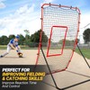 PLAYAPUT Baseball Rebounder & Pitchback Net, 5 Angle Adjustable
