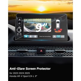 YEE PIN 9" Anti Glare Matte 2025 HRV Screen Protector for 2023 2024 2025 Honda HR-V Sport EX-L Infotainment Touchscreen Cover Screen Saver for HR V 2025 Accessories