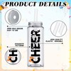 Pickmesh 24 Pcs Cheerleading Gift Cheerleader Tumbler Cups with Lid