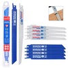 WORKPRO 10-Piece Reciprocating Saw Blade Set, BIM Saw Blades for