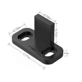 8 Set barn Door Floor Guide Rails, Sliding Wardrobe Door Bottom Guide Rails, and Floor Installation Bottom Guide Rail Hardware Accessories