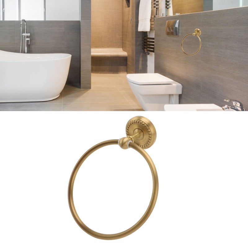 Towel Ring Antique Style Brass Stainless Steel High Hardness Durable