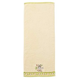 Marushin Face Towel Ghibli Totoro Lace Totoro 100% Cotton Antibacterial and Deodorizing Treatment 1005040300 Approximately 13.4 x 31.5 inches (34 x 80 cm)