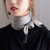 AIKOO Scarf, Women's, Hair Ornament, Silk, Leopard Print, Office, Thin,