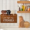 Karisky Kitchen Utensil Holder with Drainage Bottom, Large 3 Compartments