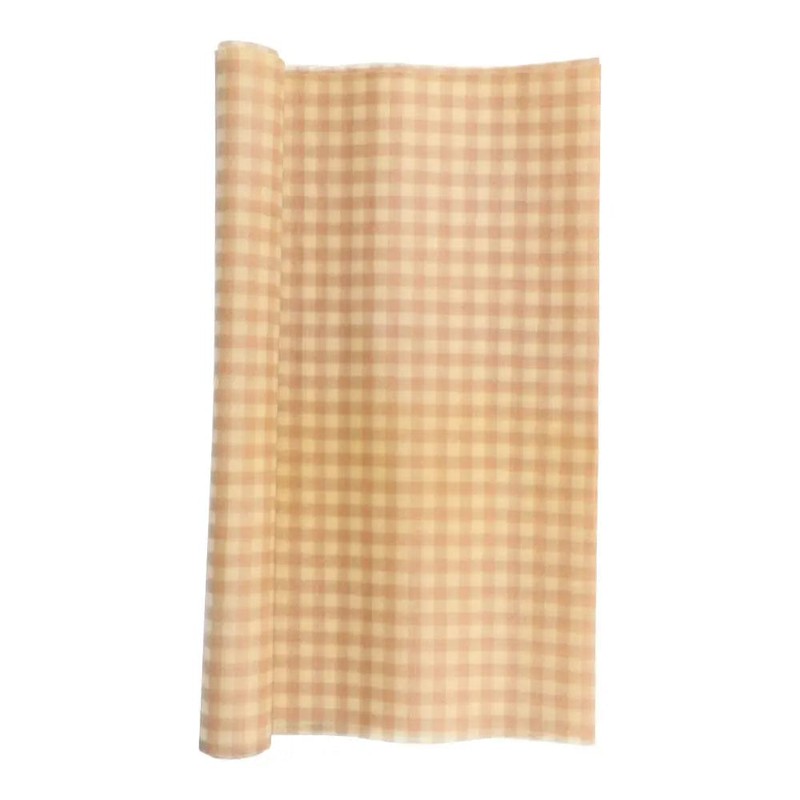 Honeybee Beeswax Wrap Roll (28cm x 100cm), Blue Leaf
