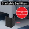 MYMULIKE Bed Risers 1 Inch, 2 inch, 3 inch, 4