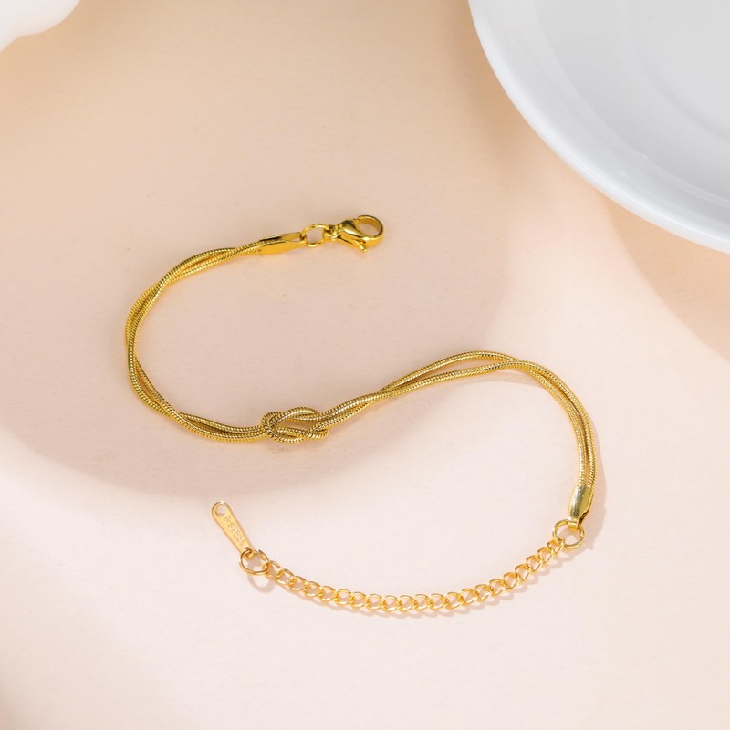 Dreamtimes Knot Love Bracelet for Women Forever Love Knot Infinity