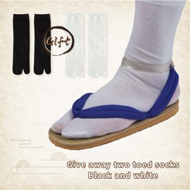 Anime Unisex Cosplay Clog Shoes Japanese Cosplay Prop Oshitari, Blue, 9 Women/8 Men