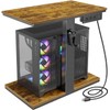 Computer Tower Stand with Charging Station & USB Ports -