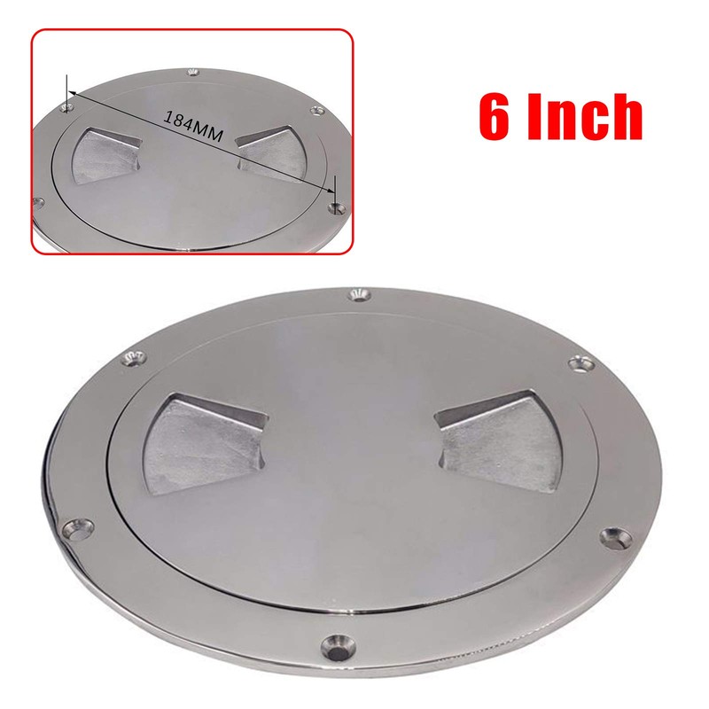 LOYALHEARTDY Marine Grade Stainless Steel Boat Deck Plate Hatch, 6"