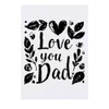 'Love You Dad with Leafs' Temporary Tattoo - Water Resistant,