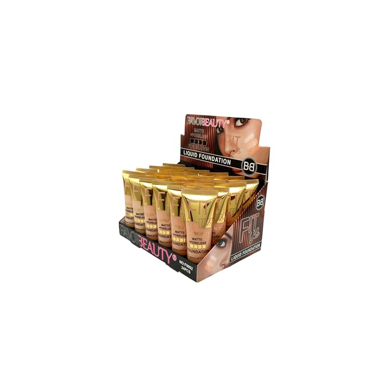 Bases de maquillaje liquida Matte Profesional 24 pzas, Resistente al