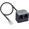 RJ11 1 to 2 Phone Line Splitter 6P4C Plugs Four