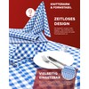 TextilDepot24 country house tablecloth, checked, 100% cotton, customable colours and