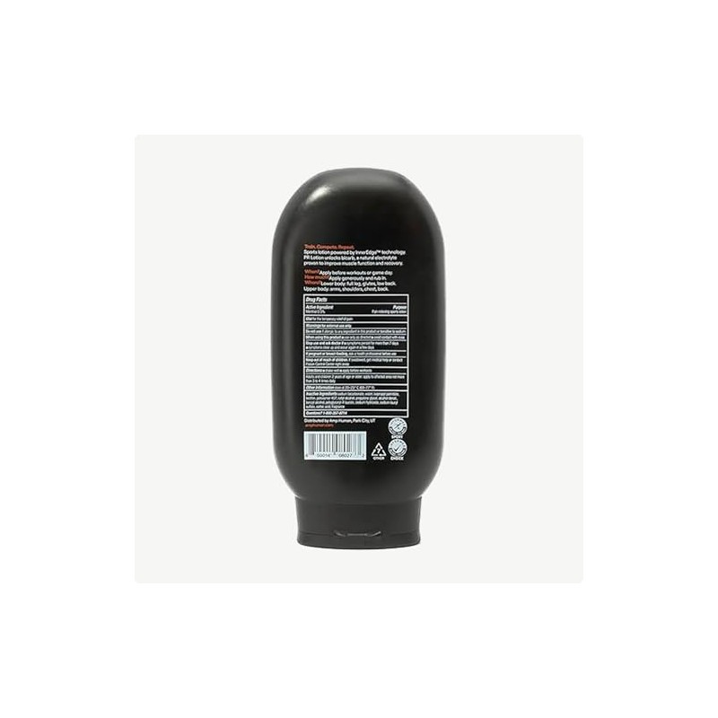 Amp Human Loción PR, Performance & Recovery Bicarb Sports Lotion,