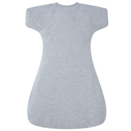 Enrich YLife Transitional Swaddle Sack for Baby 0-3 Months Sleep Sack with Arms Up Half-Length Sleeves and Mitten Cuffs 2-Way Zipper Sleeping Bag for Newborn Baby Boys and Girls (Grey, Small)