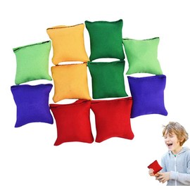 Alipis 20Pcs Small Bean Bags, Colorful Bean Bags for Tossing Game, Outdoor Throwing Game Beanbags Toss Game Props for Kids Party Activities (5 Colors)