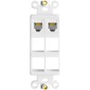 NECABLES 2Pack CAT3 Telephone Keystone Jack Phone Keystone Jack Punch