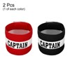 PATIKIL Captain's Armband, 2 Pack Elastic Arm Band for Soccer